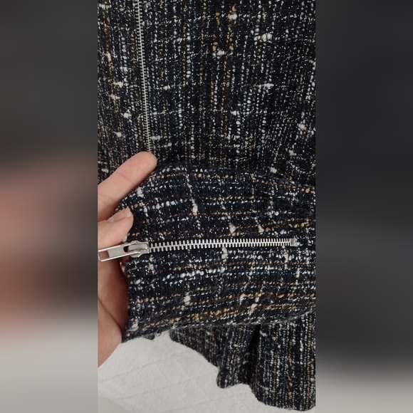 Helene Berman London women's peplum tweed jacket. EUC. Size L. - Picture 3 of 5